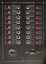 Marine Switch circuit breaker control panel  12volt dc  Boat Yacht campervan