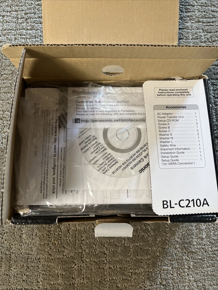 Panasonic BL-C210A Triple Sensor CMOS Red IP Cámara de Seguridad Interior Caja Abierta Foto 4 de 4