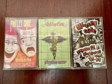 Motley Crue 3 Cassette Lot - Theatre Of Pain, Dr Feel Good, Decade Of Decadence