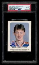 1981-82 Oilers Red Rooster Set-Break # 99 Wayne Gretzky Shrt Hr-Positions PSA 8