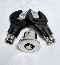 Snap On Flank Drive Lock Cylinder Key Set K581 - 2 Keys