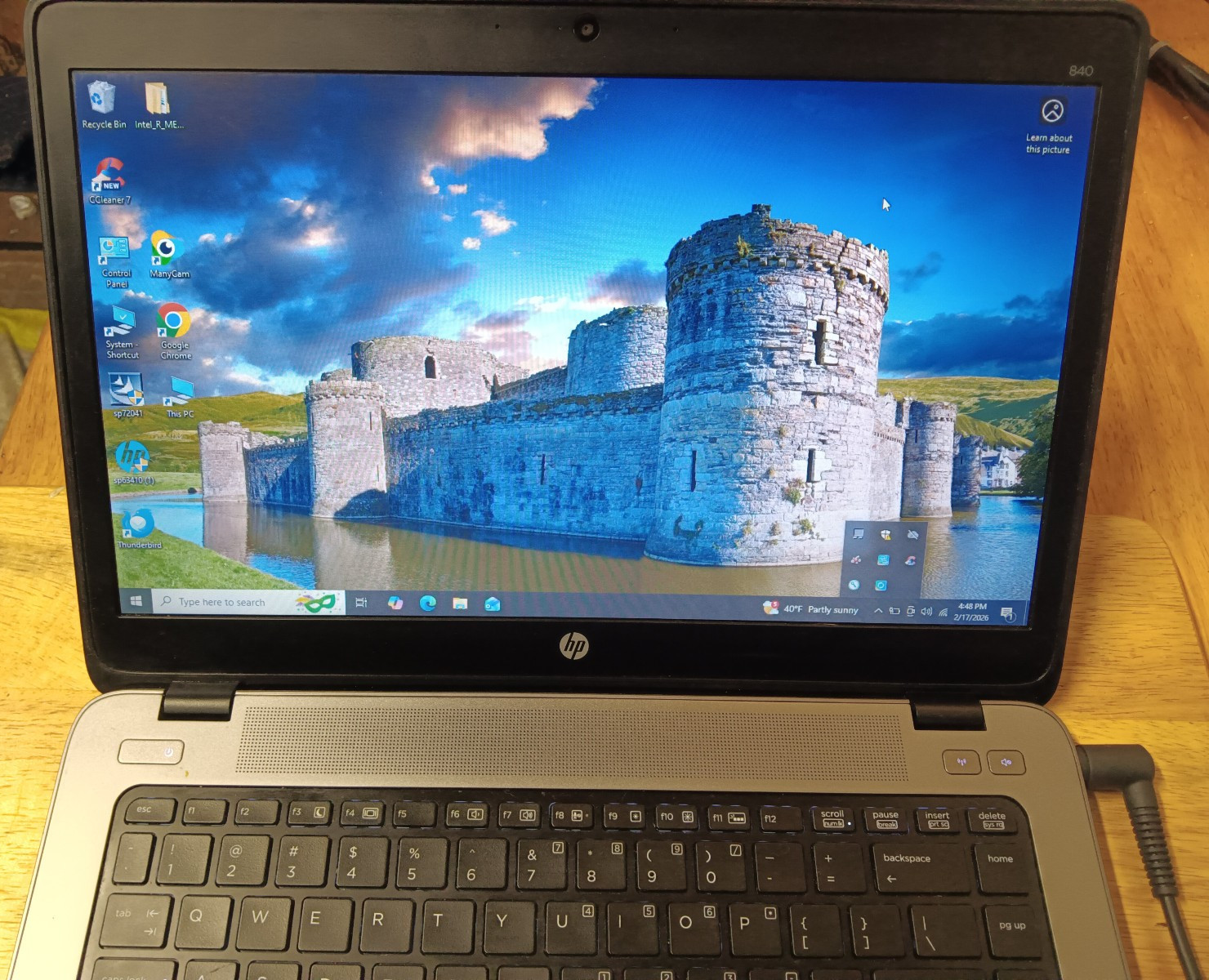 HP EliteBook 840 G2, 14-Inch Laptop, with Intel Core i5 6th Gen., 500 GB HDD (Hard Disk Drive), Windows 10 Home