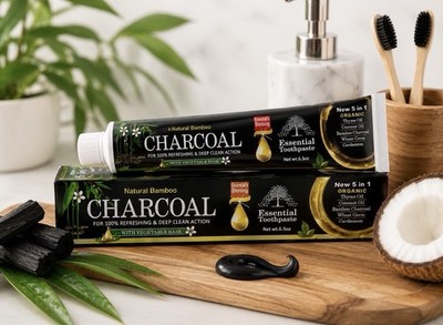 Bamboo Charcoal Toothpaste Natural Whitening Oral Care 6.5oz - 6 Pack