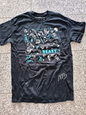 Mr. Beast Signed Black T-Shirt Size L 2020 Livestream Limited Edition $1 Million
