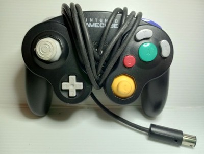 Nintendo GameCube Controller Black OEM Good Condition Small Stick Cut