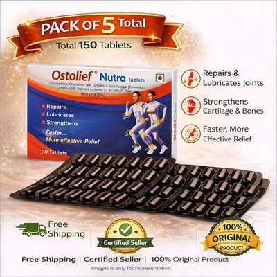 Charak Ostolief Nutra Tablet   150 Tabs (5×30) for Joint Health & Mobility