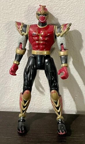 Power Rangers Ninja Storm Red Crimson Thunder 6" Action Figure 2002 Toys Vintage