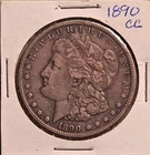 1890 CC MORGAN SILVER DOLLAR