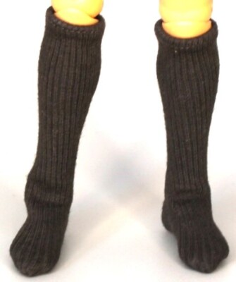 VAMAN Vintage Action Man dunkelbraune Abenteurersocken im Maßstab 1:6 (NUR SOCKEN)