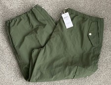 NEW NEXT Ladies Khaki Green Parachute Pull On Cargo Trousers Sizes M & L