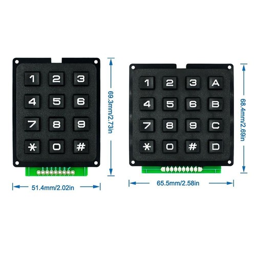 Professional Matrix Switch Keyboard Industrial Keypad for Arduino/Raspberry Pi - Picture 2 of 9