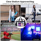 Clear Shoulder Crossbody Bag Stadium Approved See Through Transparent Handbag