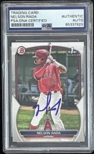 Nelson Rada Signed 2023 1st Bowman #BP-132 PSA/DNA Autographed