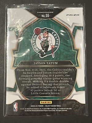 その他 panini SELECT PRIZM JAYSON TATUM PSA 9 2022-23 Panini Select Jayson Tatum Red Cracked ICE Prizm SP