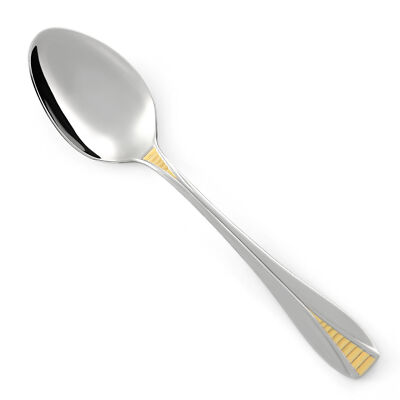 Retroneu AVALON GOLD ACCENT Stainless Korea Glossy Silverware CHOICE Flatware