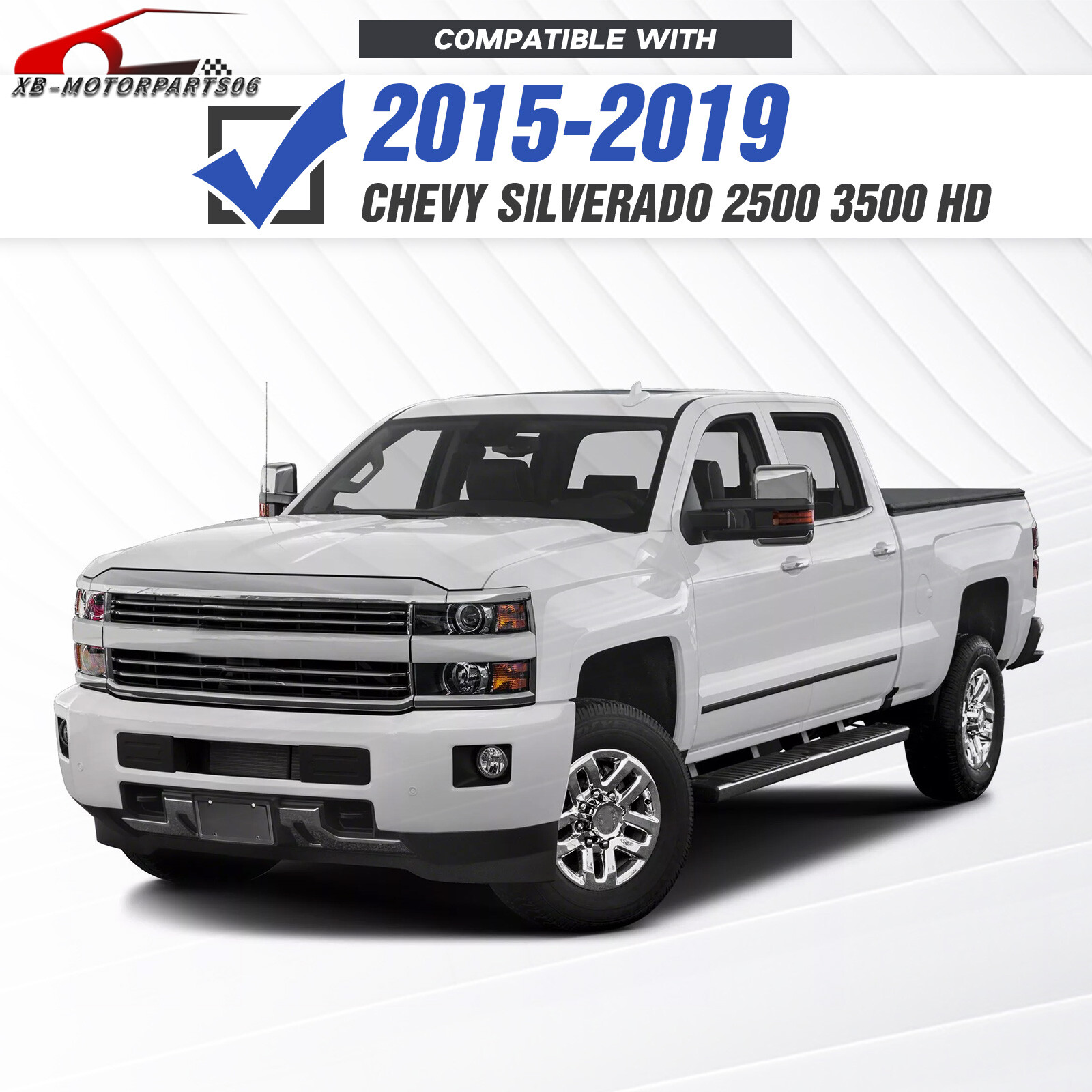 Front Bumper W/ Sensor Holes For 15-2019 Chevy Chevrolet Silverado 2500 3500 HD