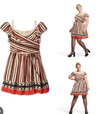 Anna Sui 3X Target Silk Printed Off the Shoulder Plus Mini Dress NWOT