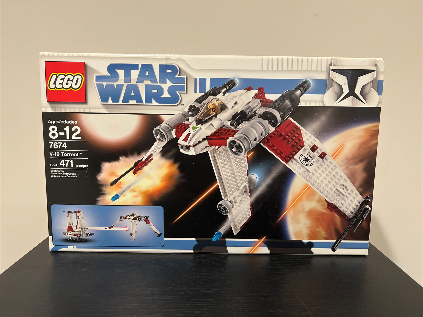 LEGO Star Wars: V-19 Torrent (7674) - New Sealed Rare Retired