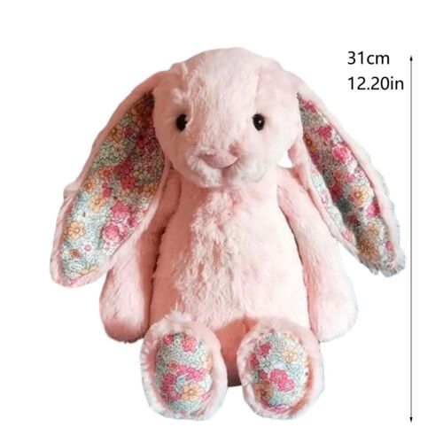 Blossom Blush Bunny 'Cherry' Toy Adorable Soft Stuffed Animal Doll Birthday Gift - Afbeelding 5 van 5