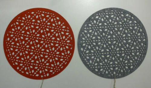 Runde Tischsets aus 100% Polyester