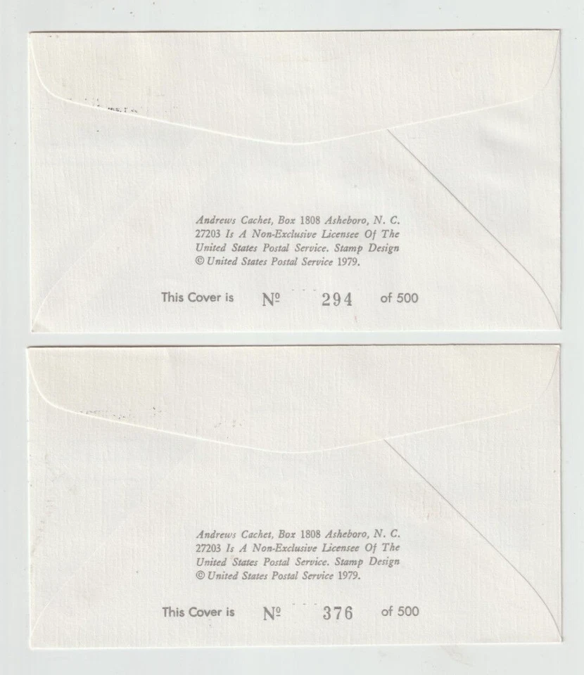 USA FIRST DAY COVERS 1980 OLYMPICS, 1979 LOT OF #ed SET OF 4 - NM or Better! - Image 2 of 4