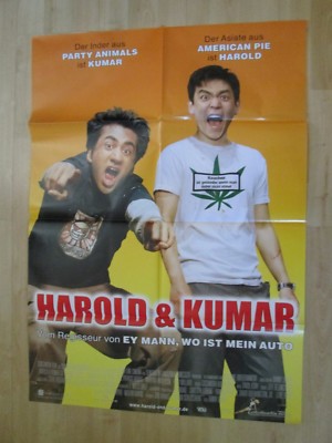 Filmplakat - Harold & Kumar ( Neil Patrick Harris , John Cho ) 