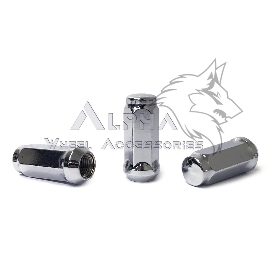Bulge Acorn Lug Nuts - Chrome 14x1.5 Thread, 20-Pack For