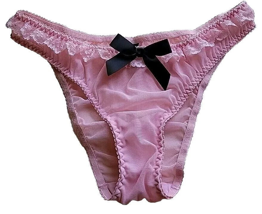 Calcinhas Vintage Preto de Poliéster para mulheres