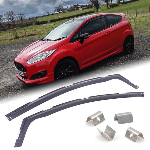 For Ford Fiesta MK7 3 Door Hatchback 20082017 Wind Rain Deflectors 2pc