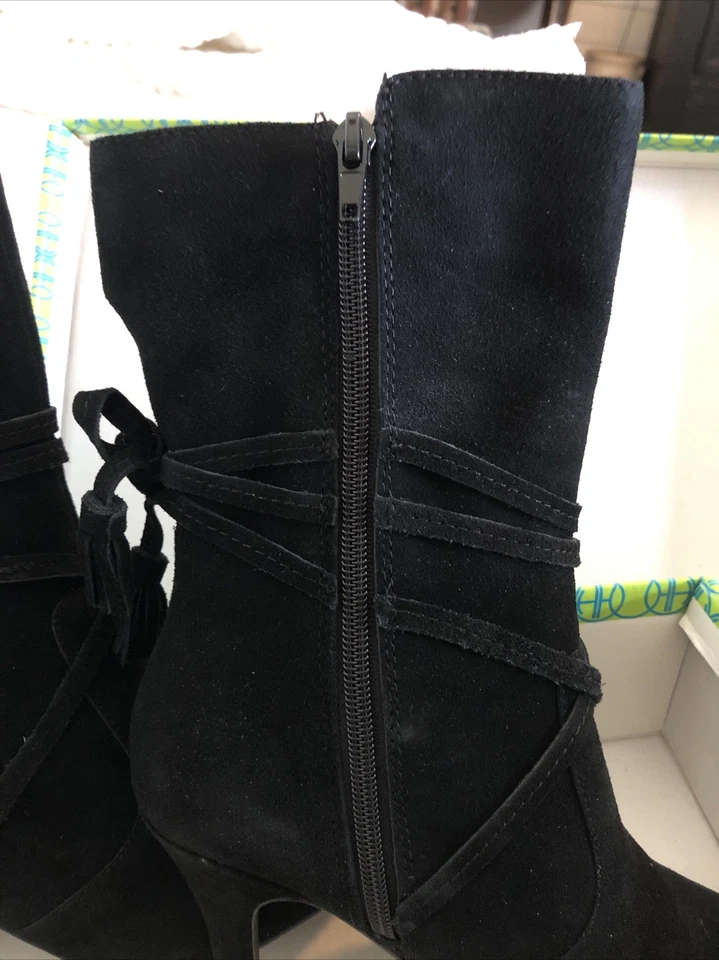 Lo último en Hollywood Botas de Gamuza Tacón Punta  NEGRAS 6M SUPER LINDAS Foto 3 de 4