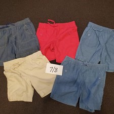 Preowned Lot Of 5 Girls Shorts Size 7/8