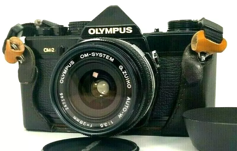 Olympus OM-2N 35mm SLR Camera with G.Zuiko Auto-W 28mm f3.5 Lens from Japan
