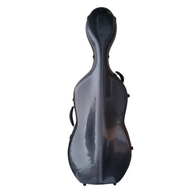 SurpassMusica 4/4 Cello Hard case Carbon fiber with handle  shoulder strap black