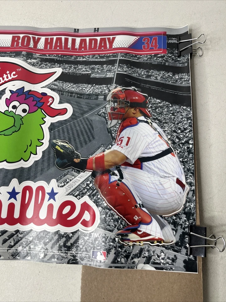 Roy Halladay-Carlos Ruiz - 费城费城人队 Fathead 队友贴纸 - 全新 — 第 4/4 张图片