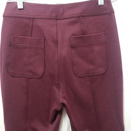 Anthropologie Maeve Womens 2 Plum Straight Leg Pants NWT - Picture 9 of 12