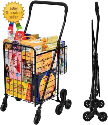 Swivel Wheels Best Rolling Cart For Groceries Grocery Shopping