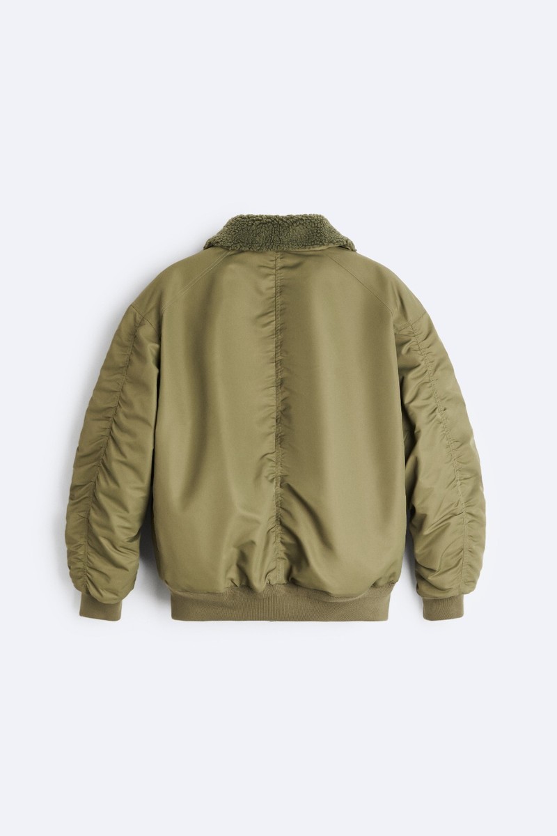 値下げ☆ZARA MATCHING BOMBER COAT ZARAのマッチングボンバーコートで冬コーデを楽しもう