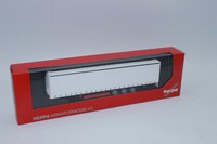 Herpa 077064 Lowliner Gardinenplanenauflieger 15M 3-Achs Weiß 1:87 Neu H0