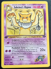 Pokemon Karte "Sabrina's Hypno" (56/132) | Rare 1. Edition | Gym | EN English