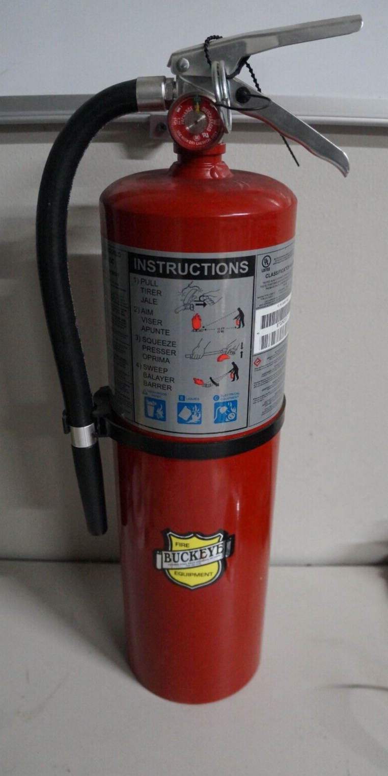 ABC 10lb Fire Extinguisher Dry Chemical Buckeye Model 10 Hi Sa80 for ...