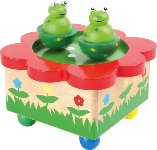 Legler 7541 Spieluhr "Froschteich" Spieldose mit Fröschen Holz - Bild 3 von 3