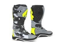 STIVALI FORMA PILOT MOTO CROSS ENDURO QUAD GRIGIO E GIALLO FLUO
