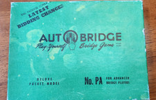 1957 AUTO BRIDGE Play Yourself Game: Deluxe Pocket Model