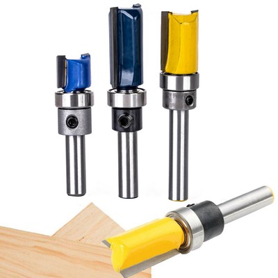 3pc 1 4 Straight Pattern Trim Router Bit Milling Cutters 
