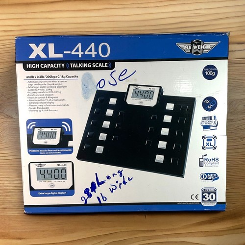 My Weigh XL-440 High Capacity Talking Weight Scale Large Display Open Box