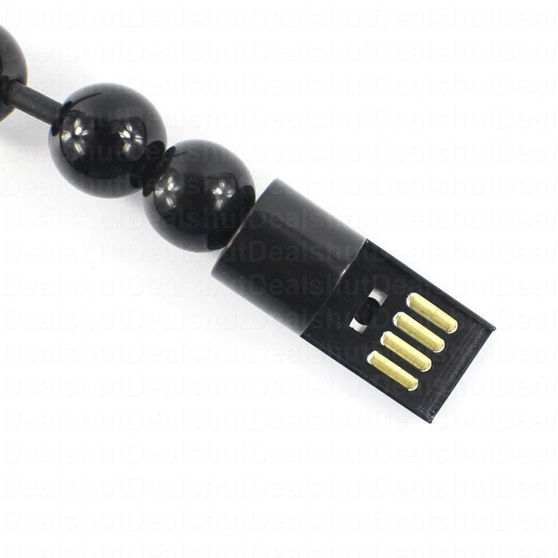 Beaded Charger Bracelet For Iphone Android Type C Charging USB Connector Cable - Image 4 of 4