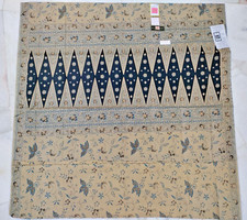 Traditional Batik Women sarong blue wrap pareo unsewn cotton craft material