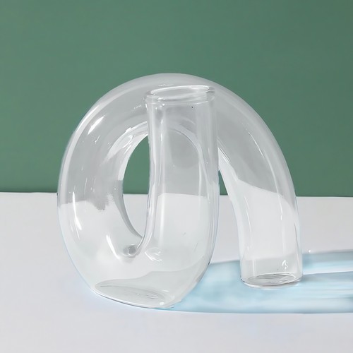 Dekorative Glas Vase Vintage 60s 70s Mid-Century Modern Glass Space Age Retro - Bild 11 von 17