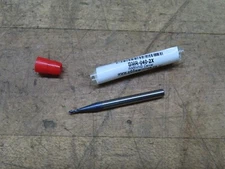 Micro 100 BMR-040-2X 0.040" carbide ball end mill 2fl AlTiN coated 0.1200 LOC