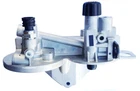 PARKER RACOR TWIN HEAD ASSEMBLY FILTER HOUSING WITH RETURN SUPPORT BRACKET DR...